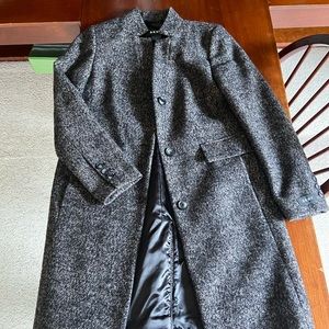 DKNY Collarless Overcoat